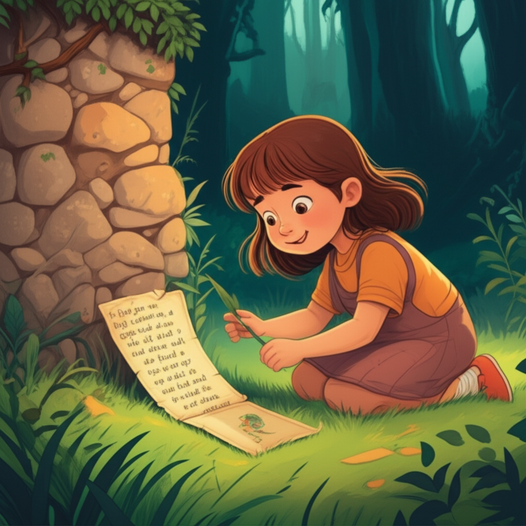 Cover illustration for Maya and the Whispering Woods - a personalized children's story