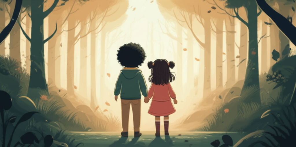 Cover illustration for The Map and the Leap - a personalized children's story