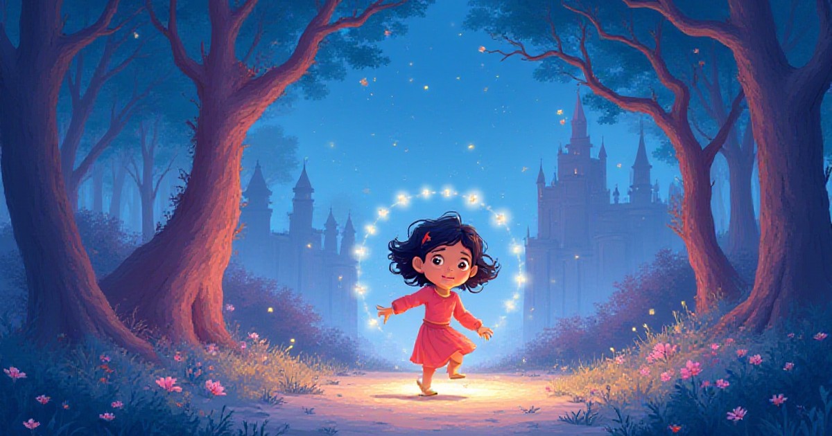 Cover illustration for Luana and the Dragon's Light Maze - a personalized children's story