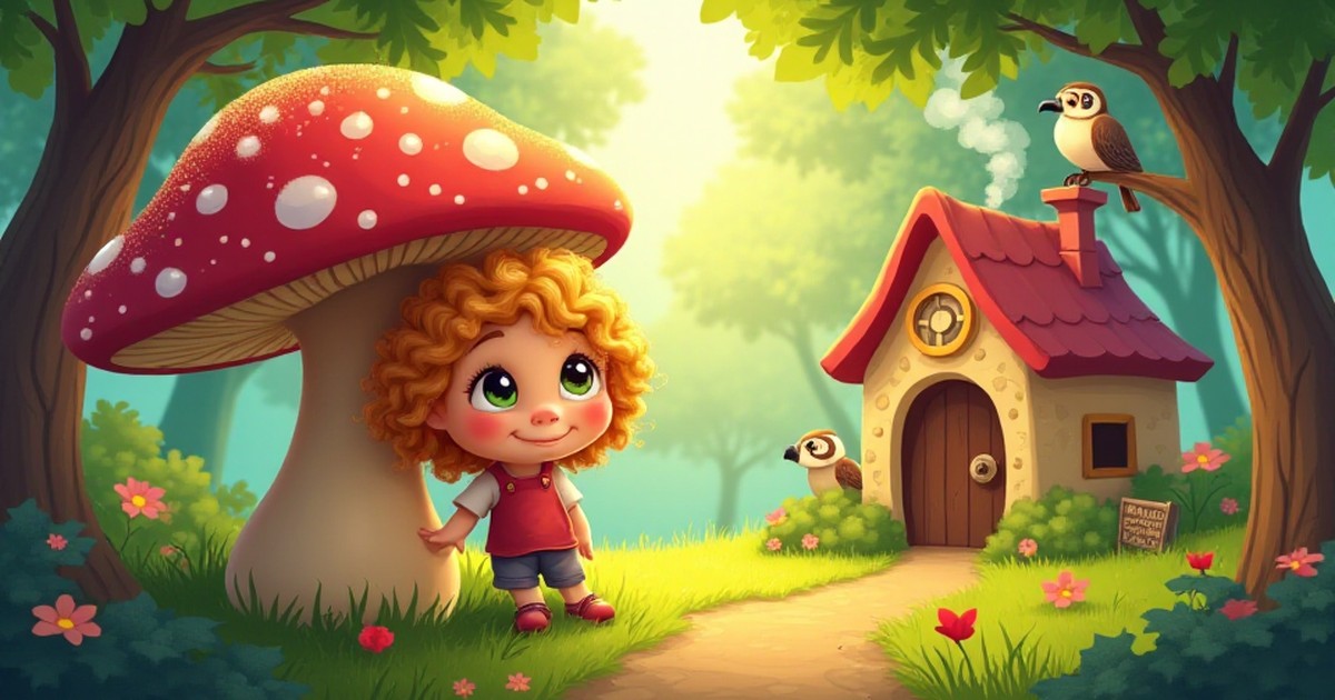 Cover illustration for Goldilocks and the Enchanted Forest Home - a personalized children's story