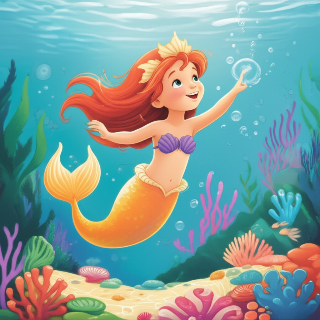 Cover illustration for Finally and the Whispering Clam - a personalized children's story