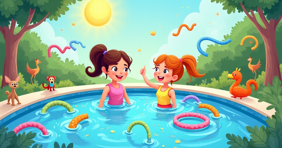 Cover illustration for O Reino Aquático de Maya e Zoe - a personalized children's story