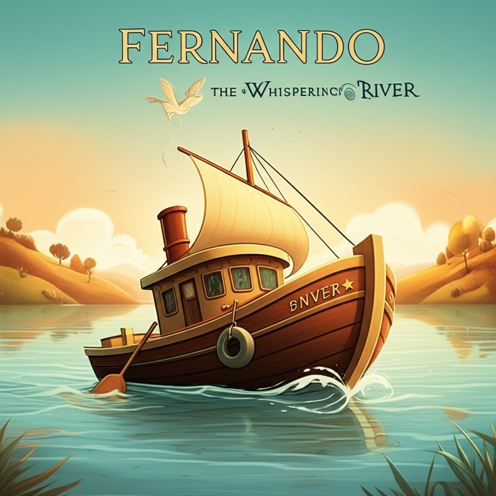 Cover illustration for Fernando and the Whispering River - a personalized children's story
