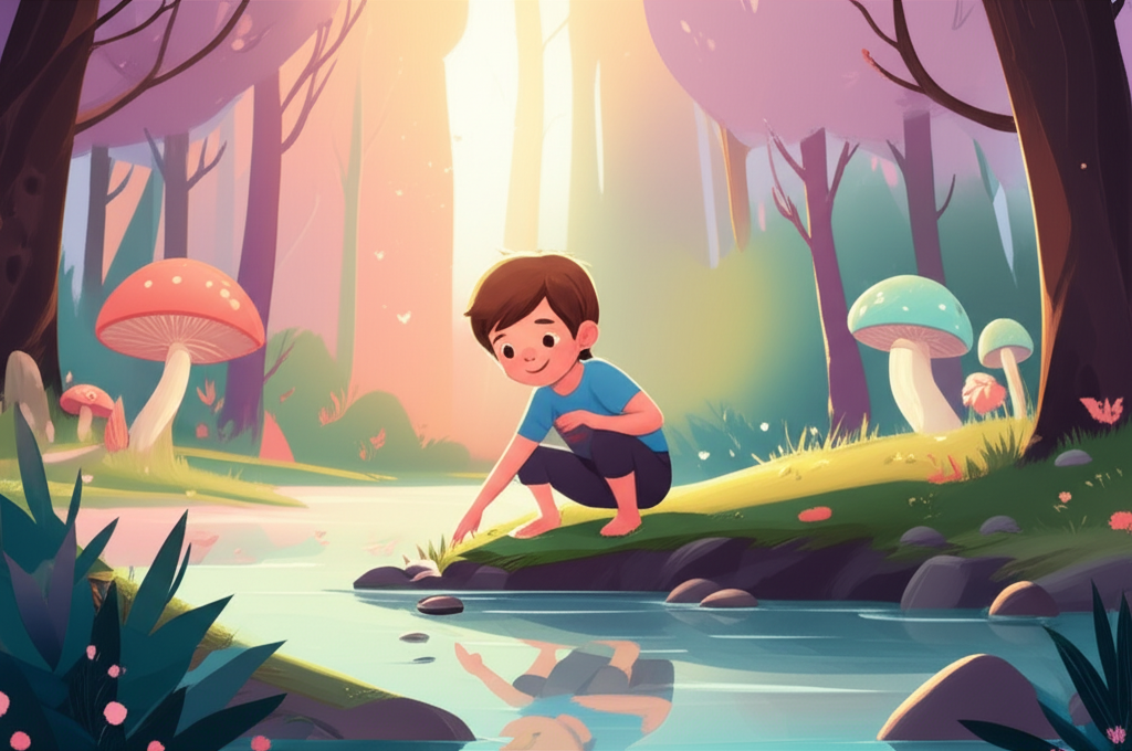 Cover illustration for Jaison and the Whispering River - a personalized children's story