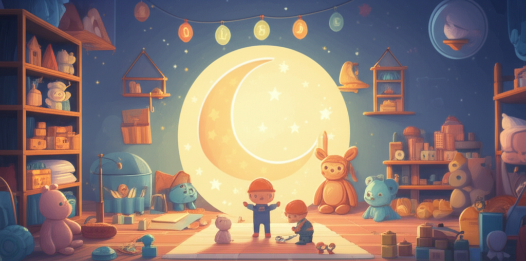 Cover illustration for The Star on the Toy Shelf - a personalized children's story