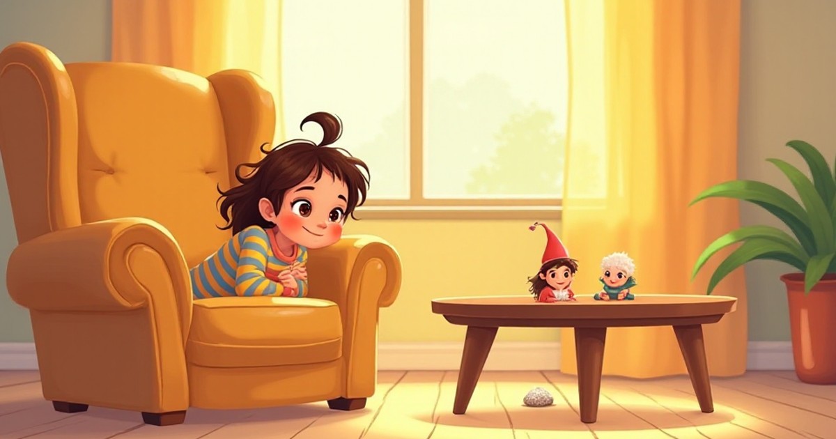 Cover illustration for Hannah and the Cheeky House Elves - a personalized children's story