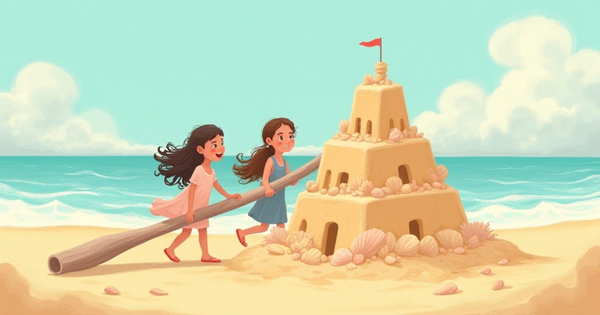 Cover illustration for Flora's Heavy Treasure - a personalized children's story