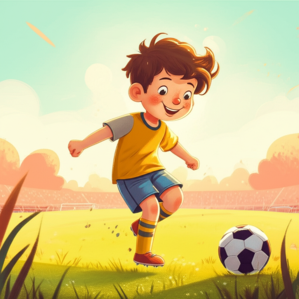 Cover illustration for Bob's Super Soccer Solution - a personalized children's story
