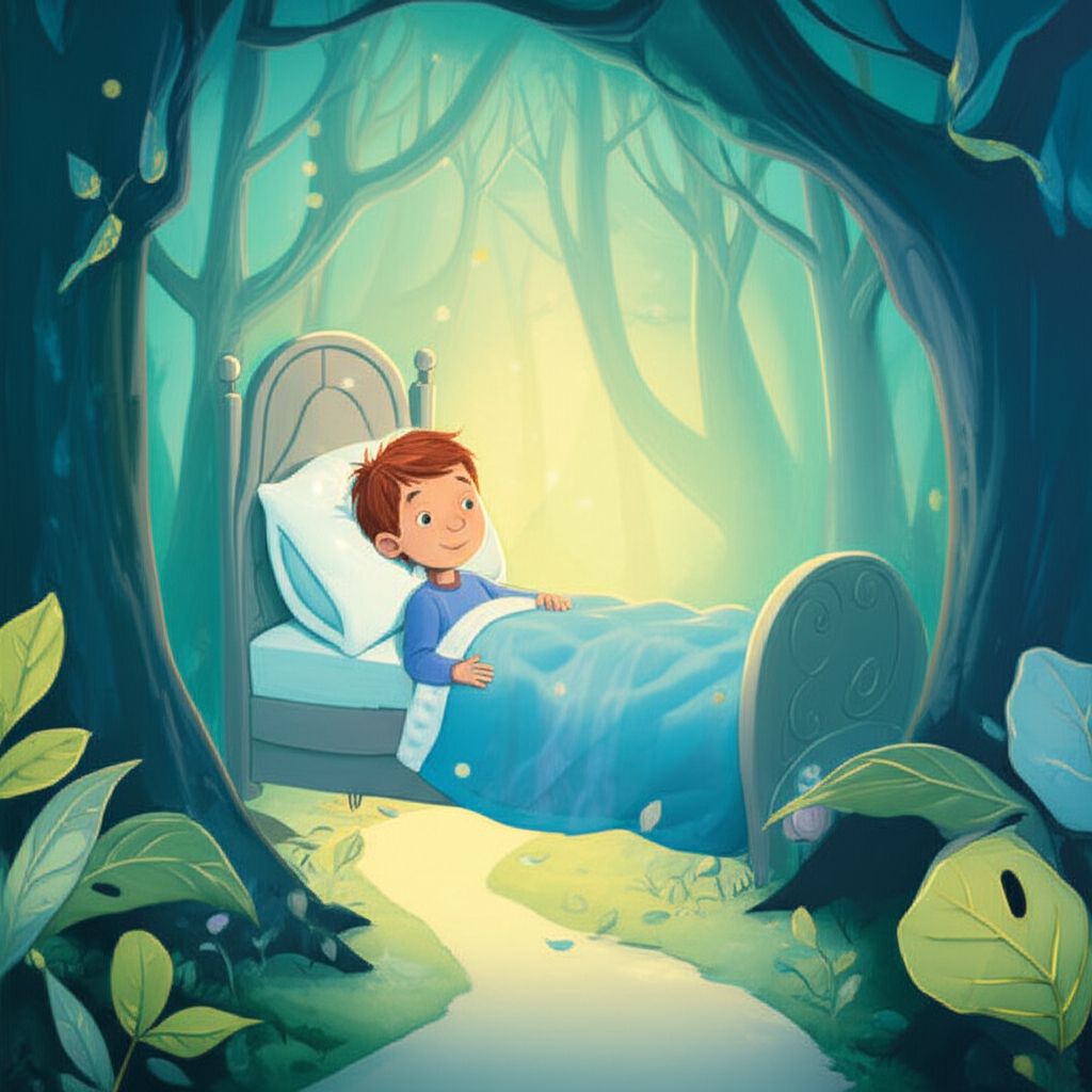 Cover illustration for Josh and the Whispering Bridge - a personalized children's story