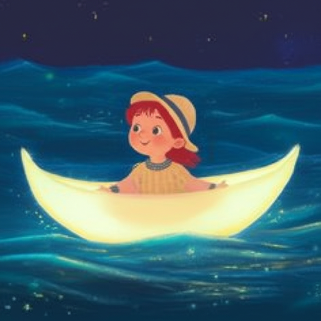 Cover illustration for Flora and the Dream-Drifter - a personalized children's story