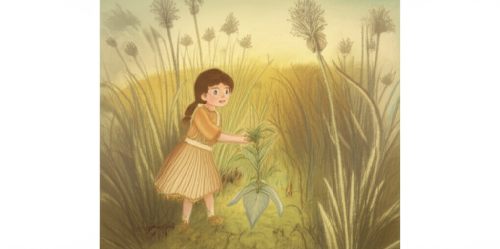 Cover illustration for Claire and the Whisper-Weed Patch - a personalized children's story