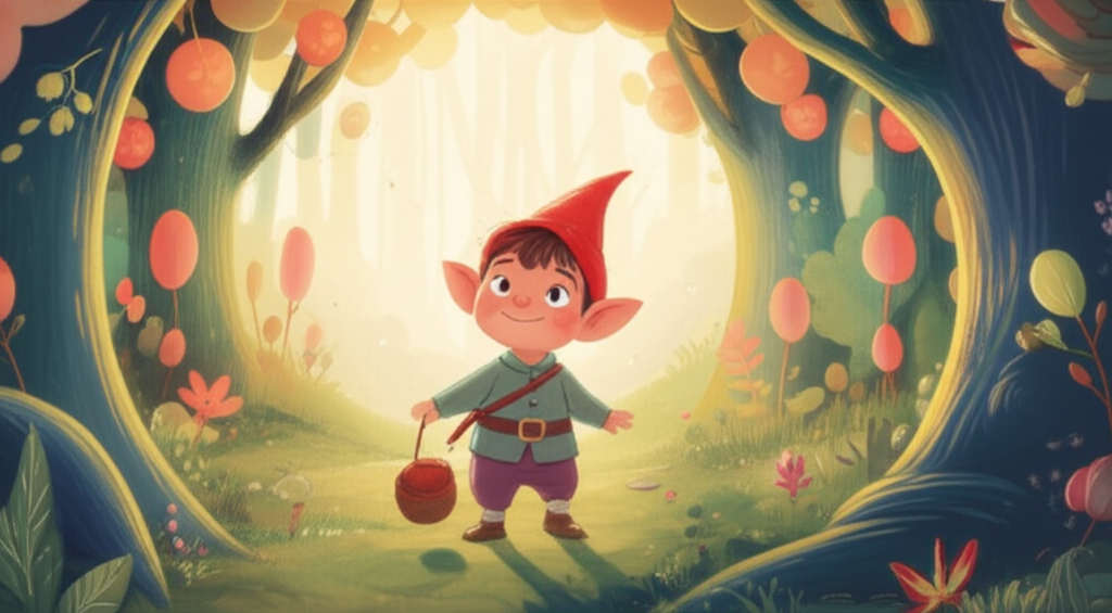 Cover illustration for Tito and the Wobbly Moonpetal - a personalized children's story