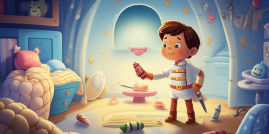 Cover illustration for Fernando and the Wobbly Tower - a personalized children's story