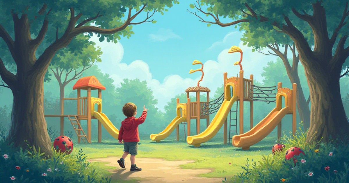 Cover illustration for Jack's Spooky Playground Adventure - a personalized children's story