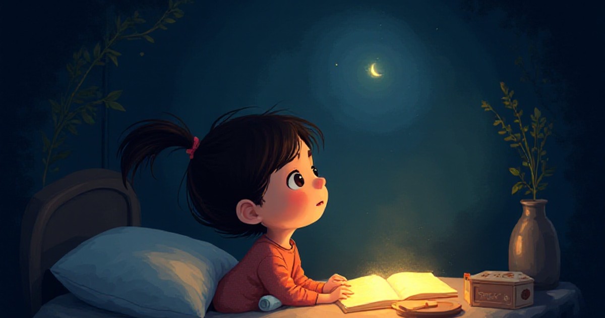 Cover illustration for Elena e a Aventura no Escuro - a personalized children's story