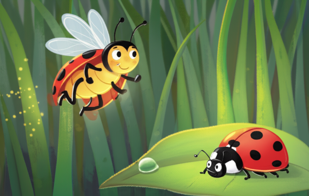 Cover illustration for Flicker and the Moonpetal Flower - a personalized children's story