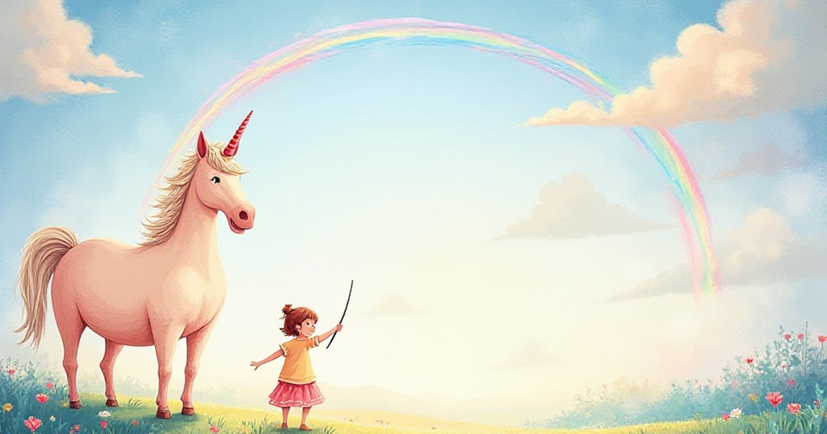 Cover illustration for Hannah and the Rainbow Rescue - a personalized children's story
