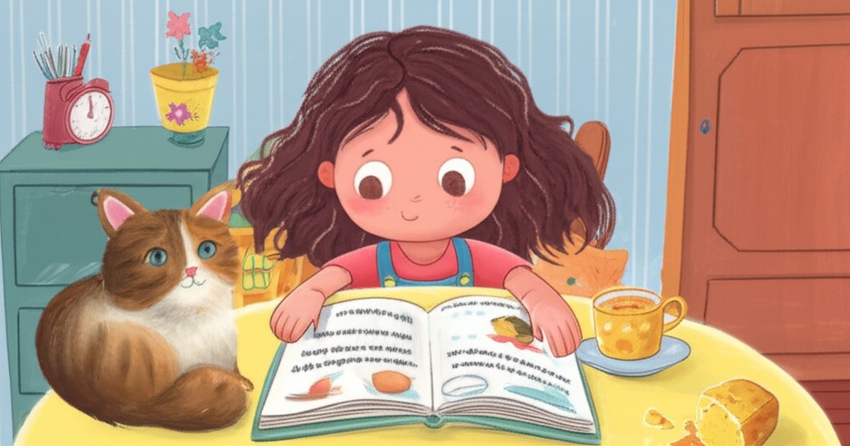 Cover illustration for Regina e as Palavras Mágicas - a personalized children's story