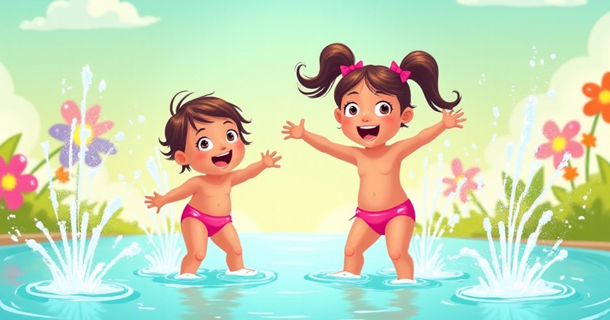 Cover illustration for Hannah the Happy Duck - a personalized children's story