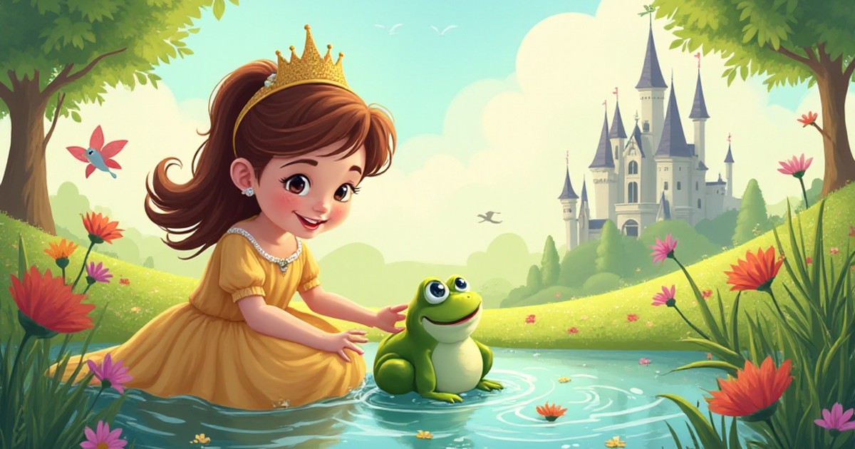 Cover illustration for Princess Lily and the Promise Frog - a personalized children's story