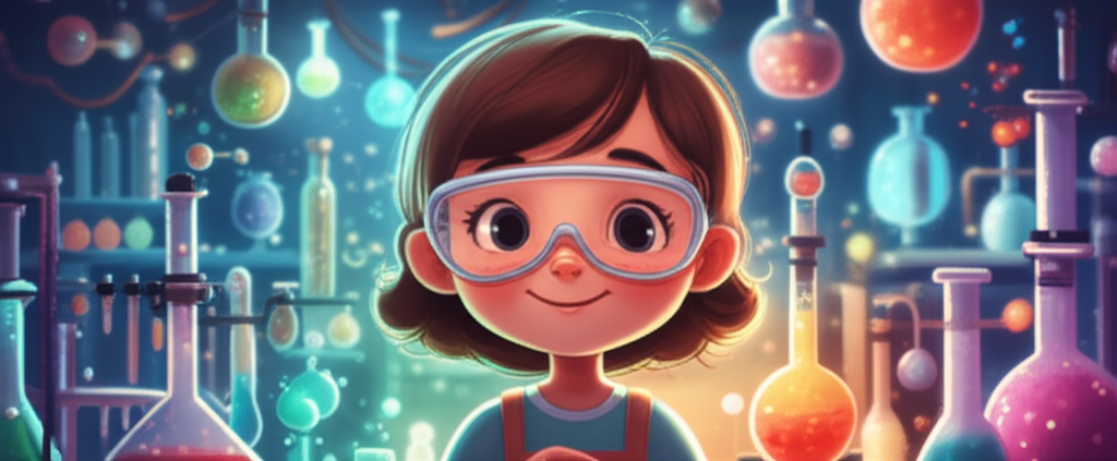 Cover illustration for Amanda and the Rainbow Blob - a personalized children's story