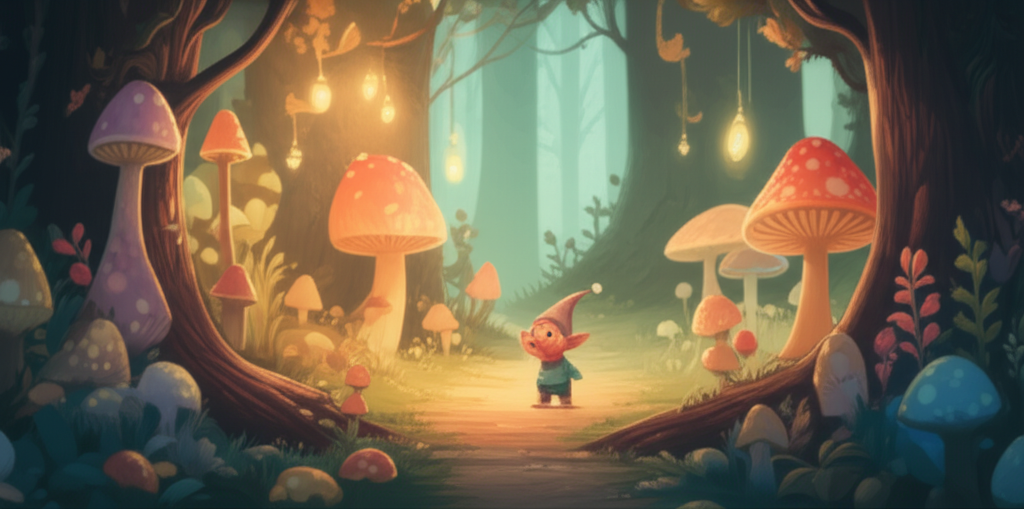 Cover illustration for Pip and the Giggle Seed - a personalized children's story