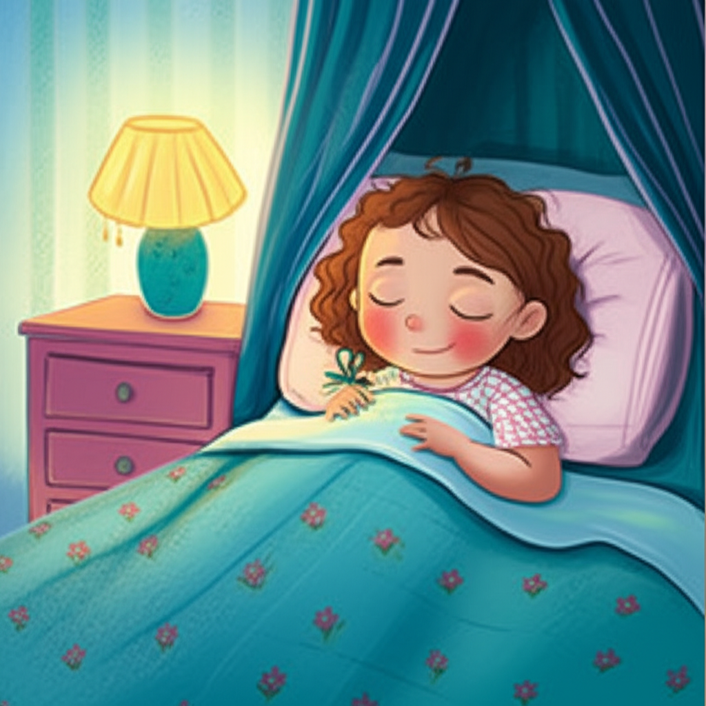 Cover illustration for Flora and the Firefly's Meadow - a personalized children's story