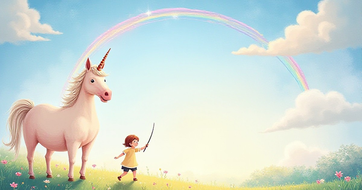 Cover illustration for Hannah's Rainbow Rescue - a personalized children's story