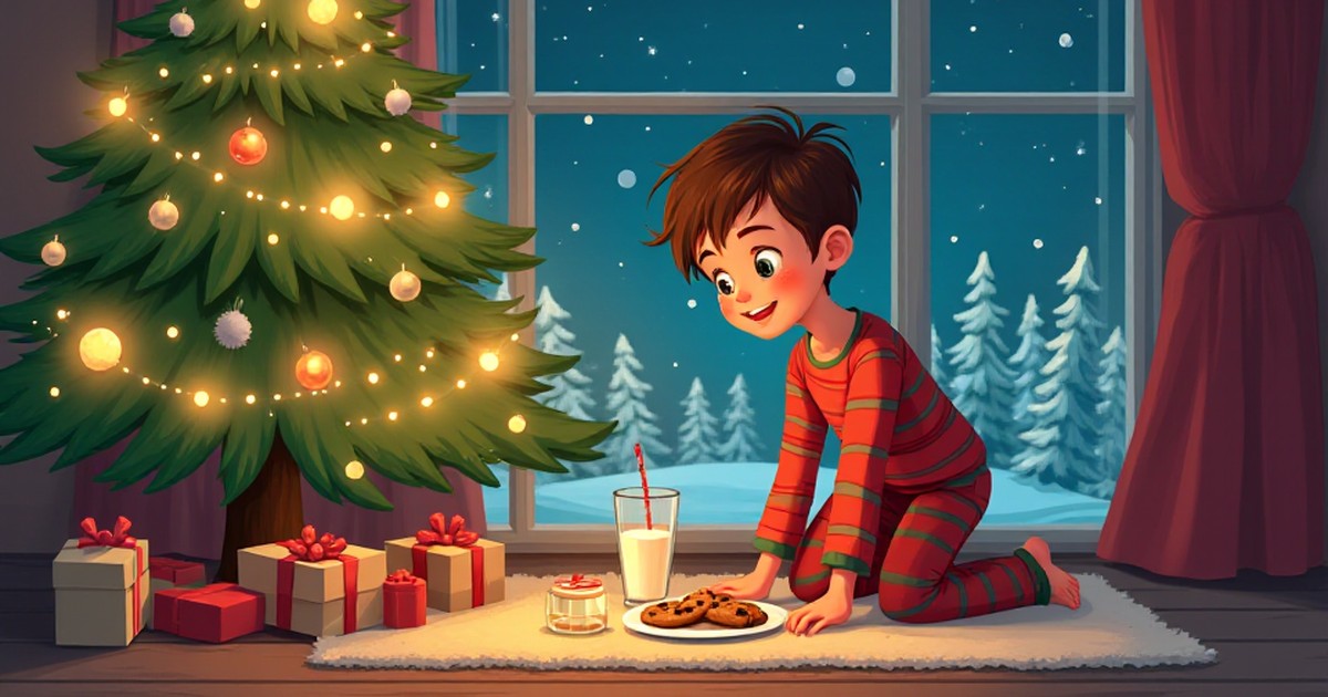 Cover illustration for Ben's Santa Trap - a personalized children's story